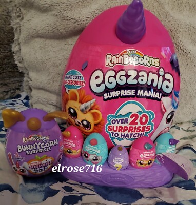 RAINBOCORNS EGGZANIA SURPRISE MANIA~20 SURPRISES + BUNNYCORN SURPRISE~NEW