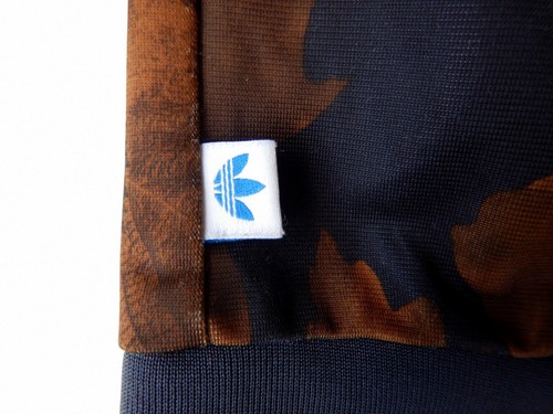 Adidas Women's Designer Brown Camo Streetwear Zip-Up Jacket - Size 14 Medium - Picture 11 of 14