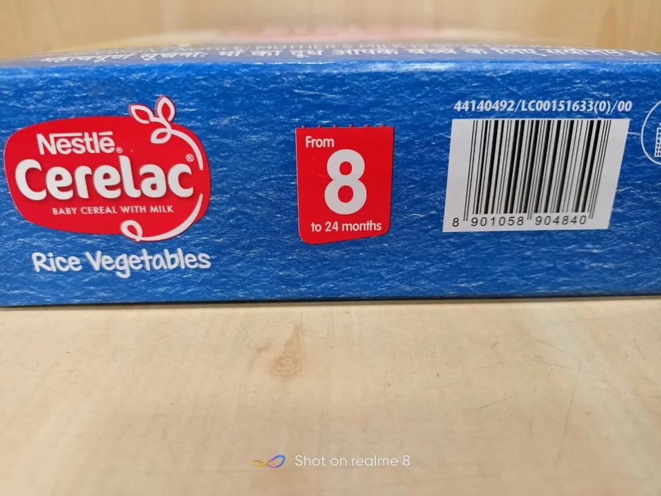 Cereal bebê Nestlé CERELAC com leite, arroz vegetal–de 8 meses, 300 g 30-07-2026 fs - Imagem 4 de 4