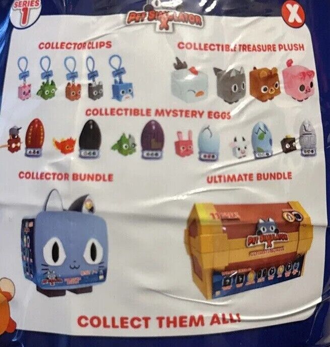 Pet Simulator X Blue 6 Inch Mystery Egg with Plush & DLC Code 2023 New