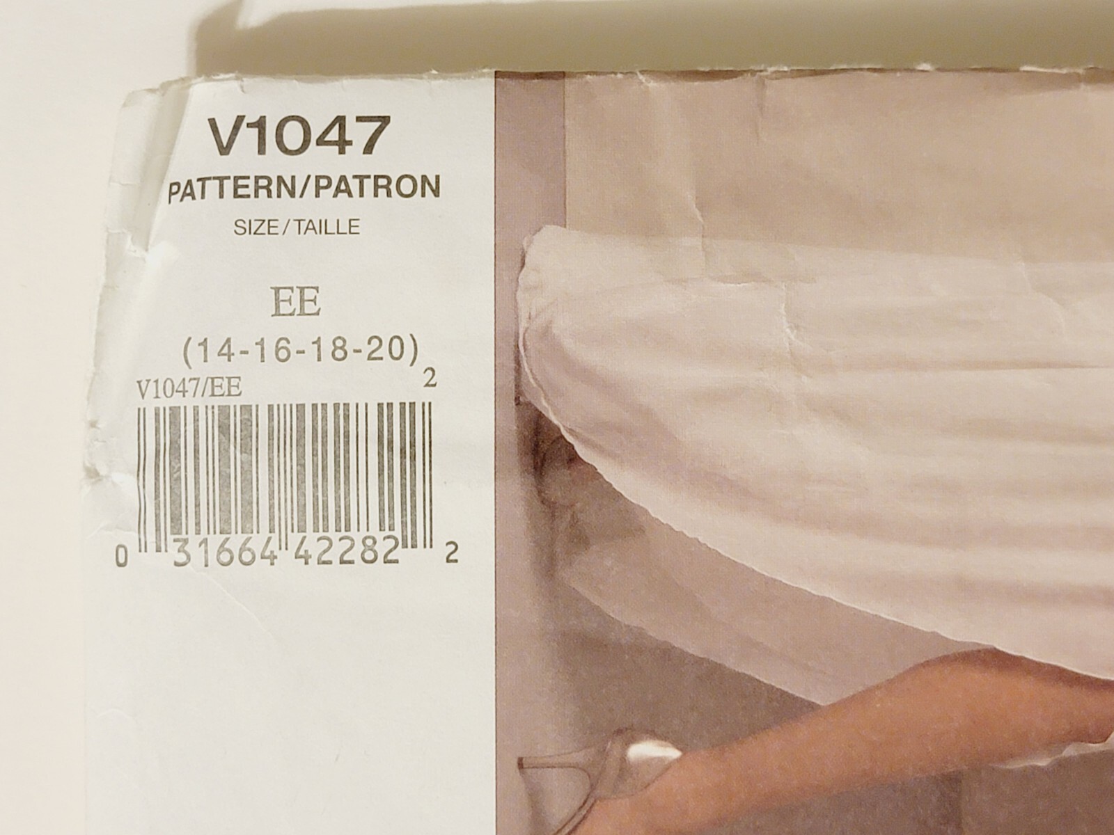 Lot 2 Vogue Paris Original Guy Laroche 2899-Cocktail Dress & 1047-Evening Dress 