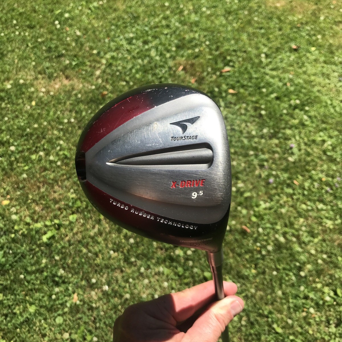 Bridgestone Tour Stage X-Drive 9.5° Driver Stiff Graphite Shaft Golf Pride Grip Bridgestone Tour Stage X-Drive 9.5° Driver Stiff Graphite Shaft Golf Pride Grip