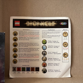 ROSE ART LEGO BIONICLE QUEST FOR MAKUTA ADVENTURE BOARD GAME INCOMPLETE 31390