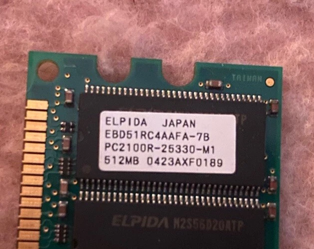 ELPIDA 512MB PC2100R-25330-M1 Lot of 4 - Image 3 of 4