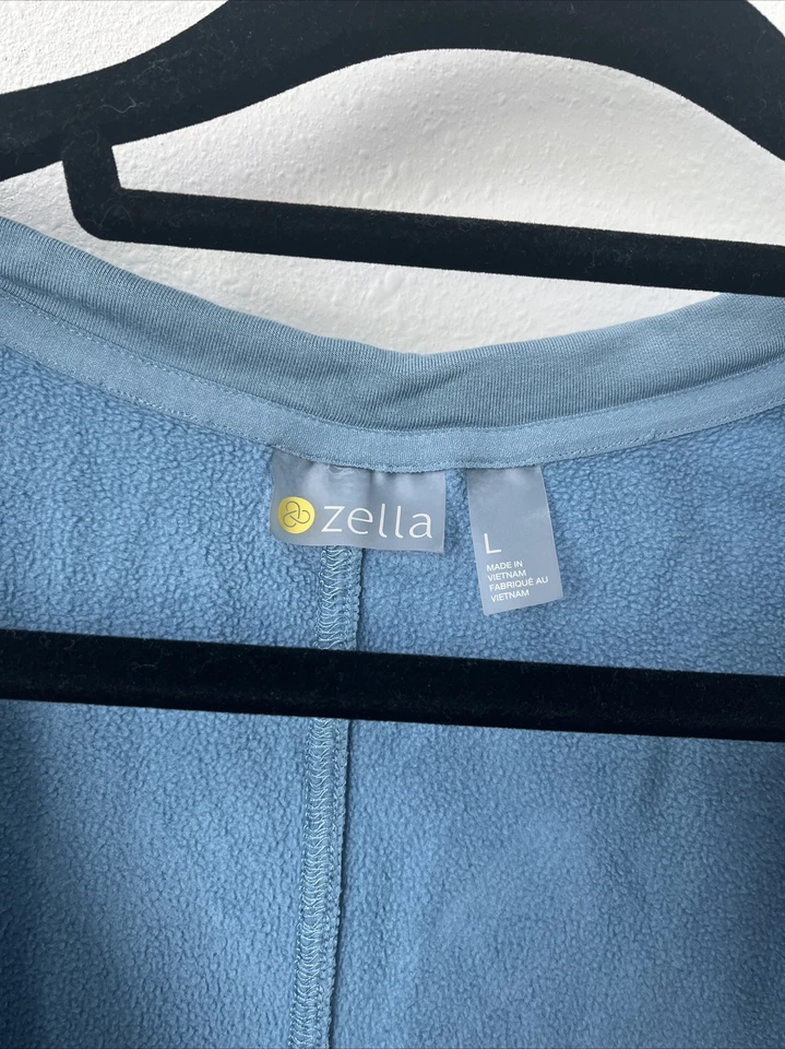 Zella Faux Wrap Women’s Sweatshirt - Baby Blue - Size Large Foto 2 de 4