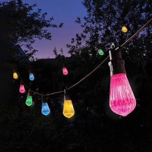 14FT Girlande Lichterkette Außen Netzstrom LED farbige Birnen Garten Beleuchtung - Bild 14 von 28