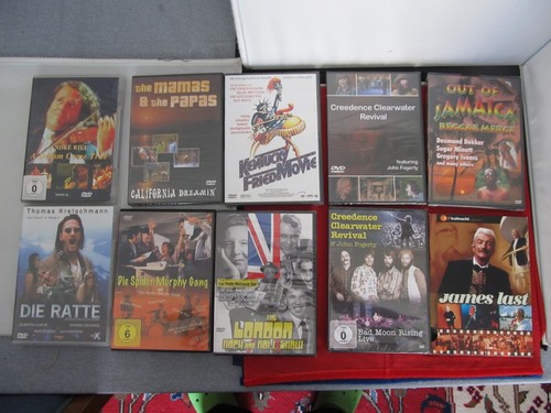 Konvolut 10 DVD-Filme / DVD CD-ROM Musik Künstler verschiedene
