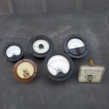 Lot Of Vintage Panel Meters Microamps Amperes Milliamperes Simpson Shurite...