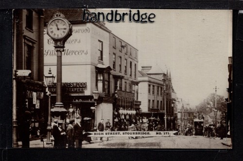 Stourbridge - High Street - postal fotográfica real