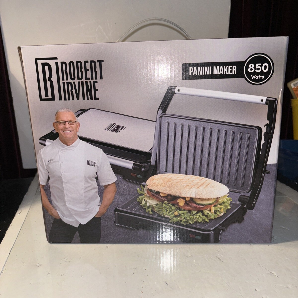 ROBERT IRVINE PANINI MAKER 850 WATTS NEW IN BOX, GREAT GIFT. | eBay