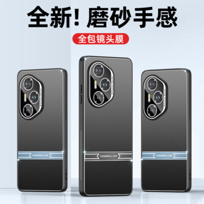 For Honor 300 Pro, Luxury Aluminum Metal Hybrid Case Lens Carmera Cover