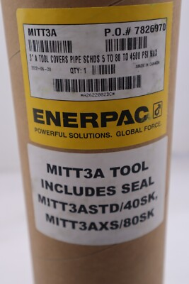 #ad Enerpac MITT3A Piping Isolation and Pressure Test Tool NEW STOCK 4977 $1450.00