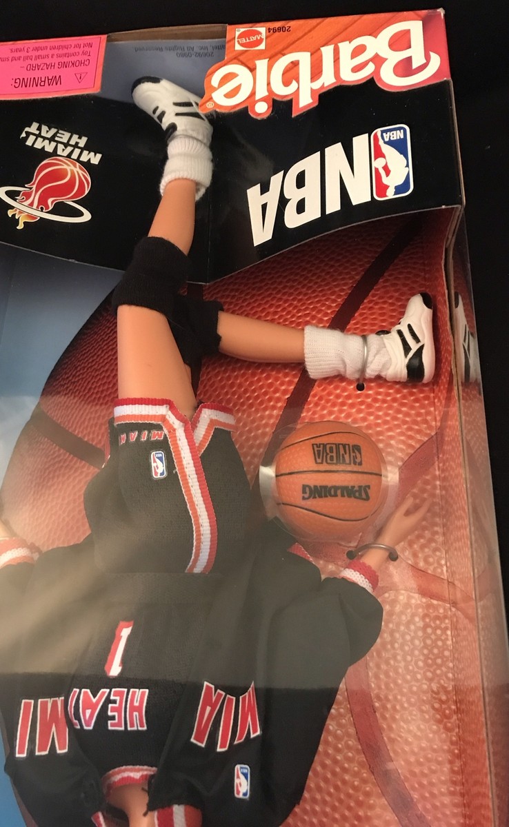1998 NBA MIAMI HEAT BARBIE~AUTHENTIC NBA TEAM UNIFORM~NRF NEAR