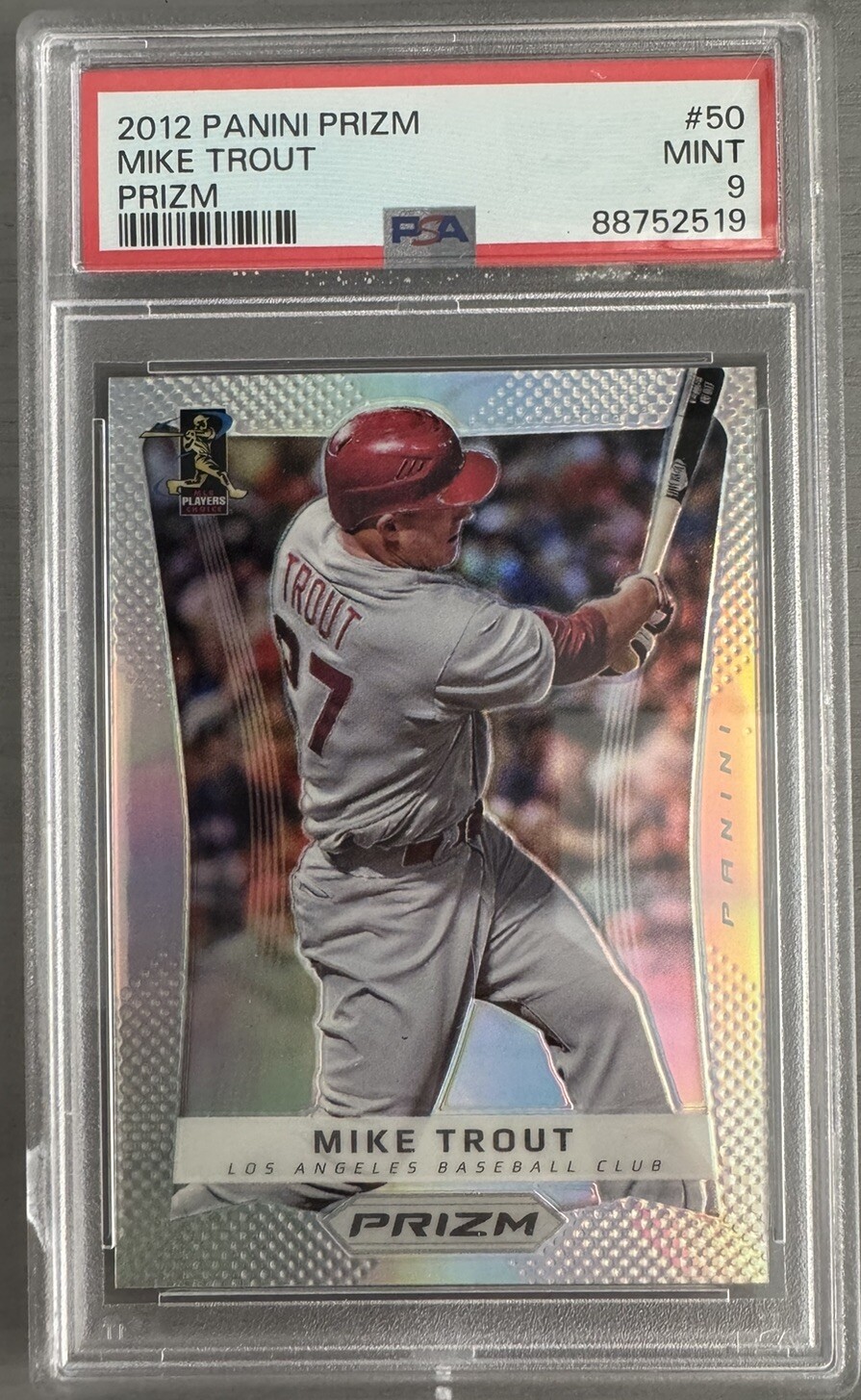 2012 Panini Prizm Baseball Mike Trout #50 - Silver Prizm PSA 9