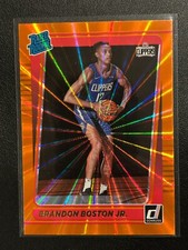 2021-22 Panini Donruss Rated Rookie Holo Orange Laser RC #239 Brandon Boston Jr.