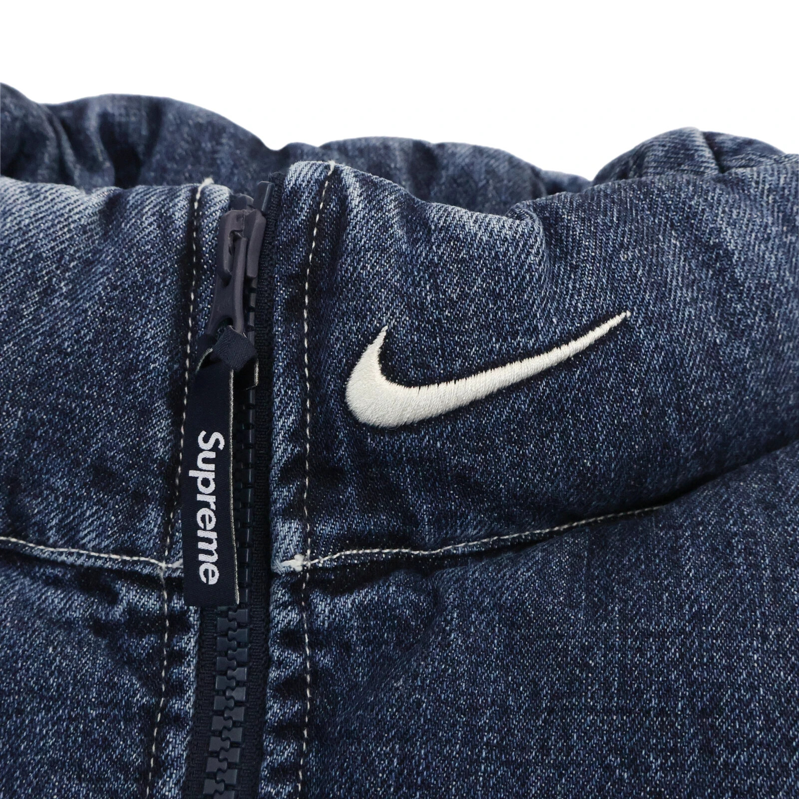Supreme Nike Denim Puffer Vest Indigo image 5