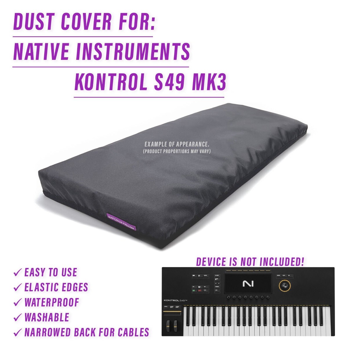 Native Instruments Kontrol S49 MK3 カバー DUST COVER for Native Instruments Kontrol S49 Mk3 | eBay