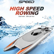 Telecomando 2.4GHz Alta Velocità Elettrico RC Racing Doppio Motore Barca