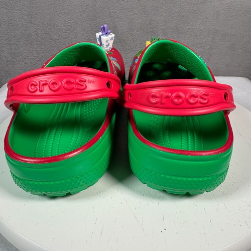Crocs de Noël Disney Parks M7 W9 Mickey et ses amis 2023 cadeaux de vacances rouge - Photo 8/14