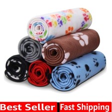 Dog Blankets for Small Dogs, 6 Pack Puppy Blanket Cute Paw Print Pet Blanket ...