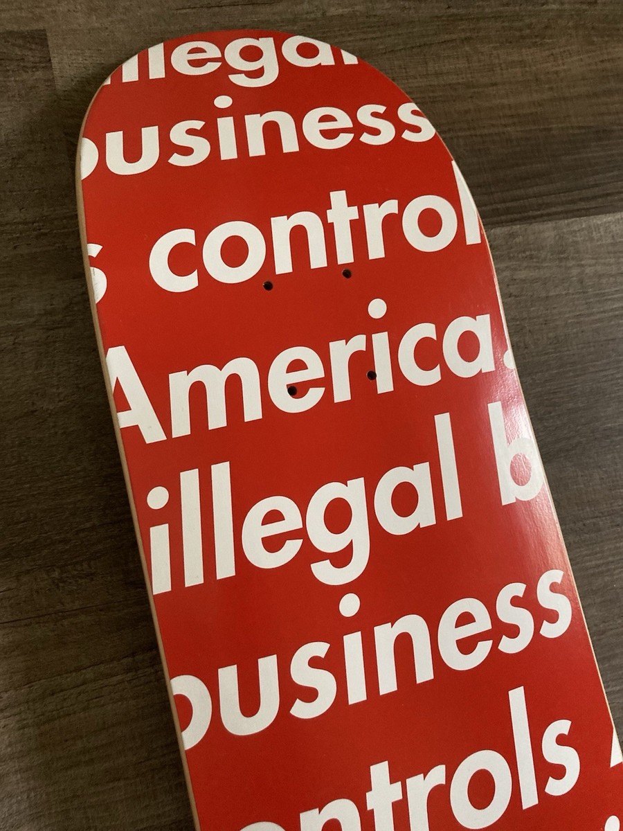 Supreme Illegal Business Deck Red Skateboard | eBay