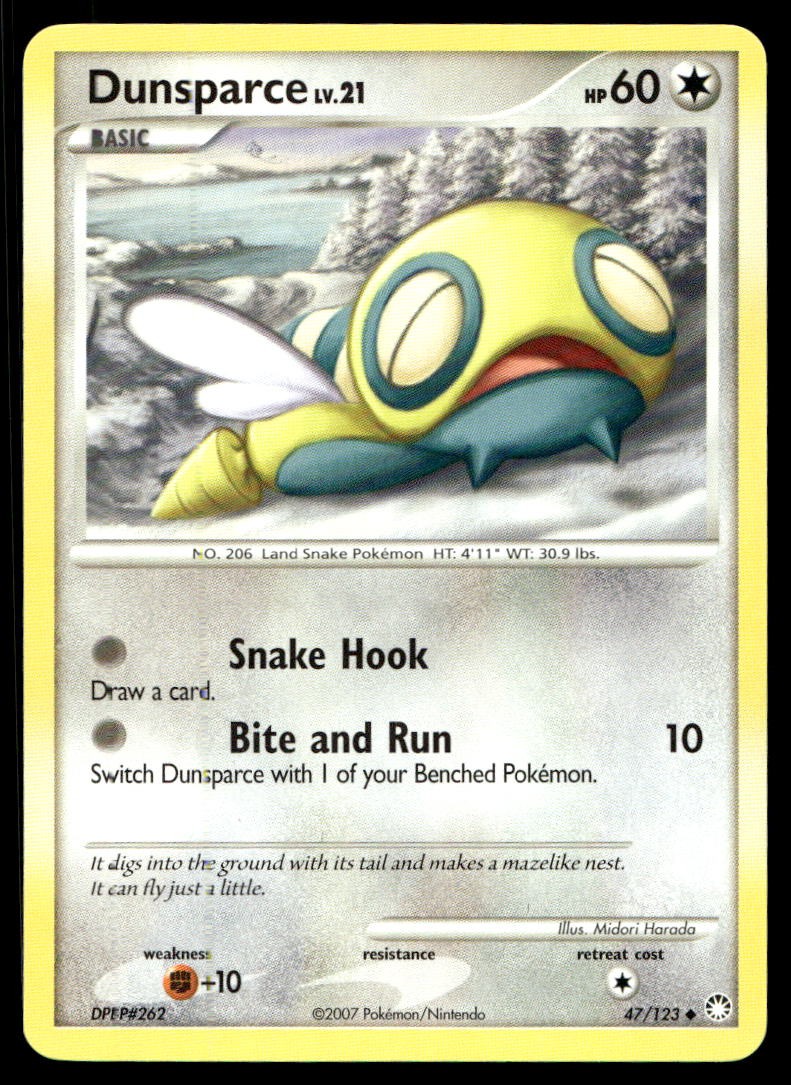 LP Dunsparce [Mysterious Treasures 47/123] Uncommon Pokemon TCG