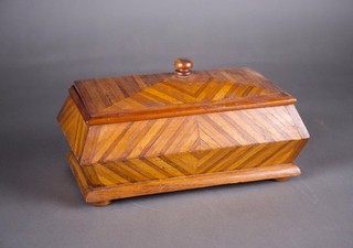 Vintage Parquetry Sarcophagus Box