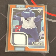 Topps 2026 75 Raymond Mascot Orange Memorabilia Relic Rays MAS-RAY /25