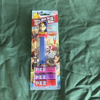 DC Superhero Girls Wonder Woman Pez Dispenser on Card