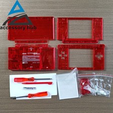 Full Replacement Housing Shell Screen Lens For Nintendo DS Lite NDSL Red