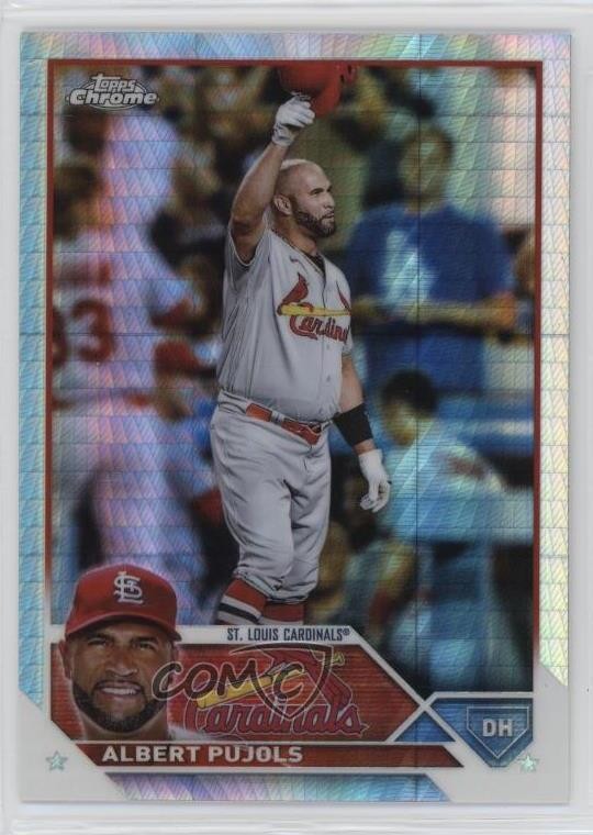 2023 Topps Chrome Prism Refractor Albert Pujols #143 0np8