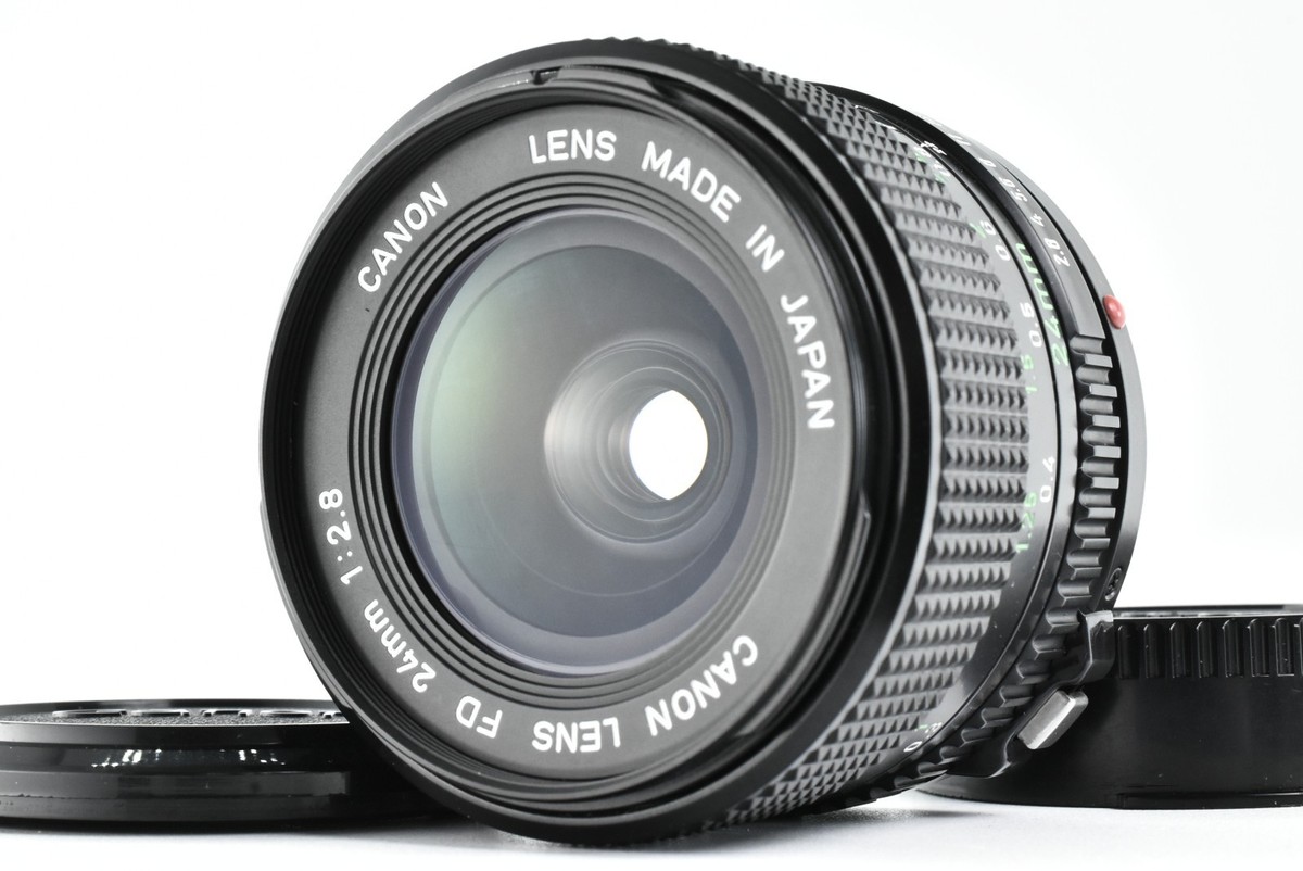 【美品】キヤノン Canon New FD 24mm f/2.8 MF Wide Almost MINT] Canon New FD NFD 24mm f2.8 MF Wide Angle Lens From