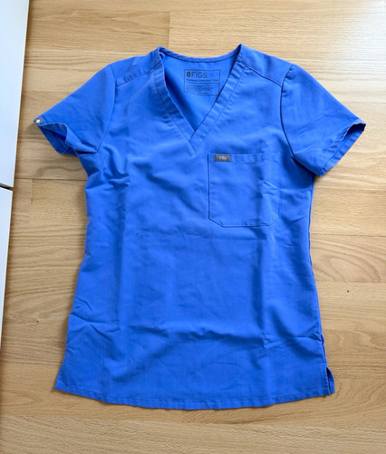 FIGS Ceil Blue XXS Scrub Top