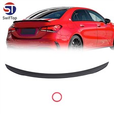 F&Uuml;R MERCEDES-BENZ A-KLASSE V177 GLANZ SCHWARZ HECKFL&Uuml;GEL SPOILER HECKSPOILER