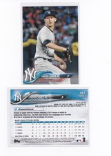 2018 Topps New York Yankees cards - choose the ones you need            (BSN18)