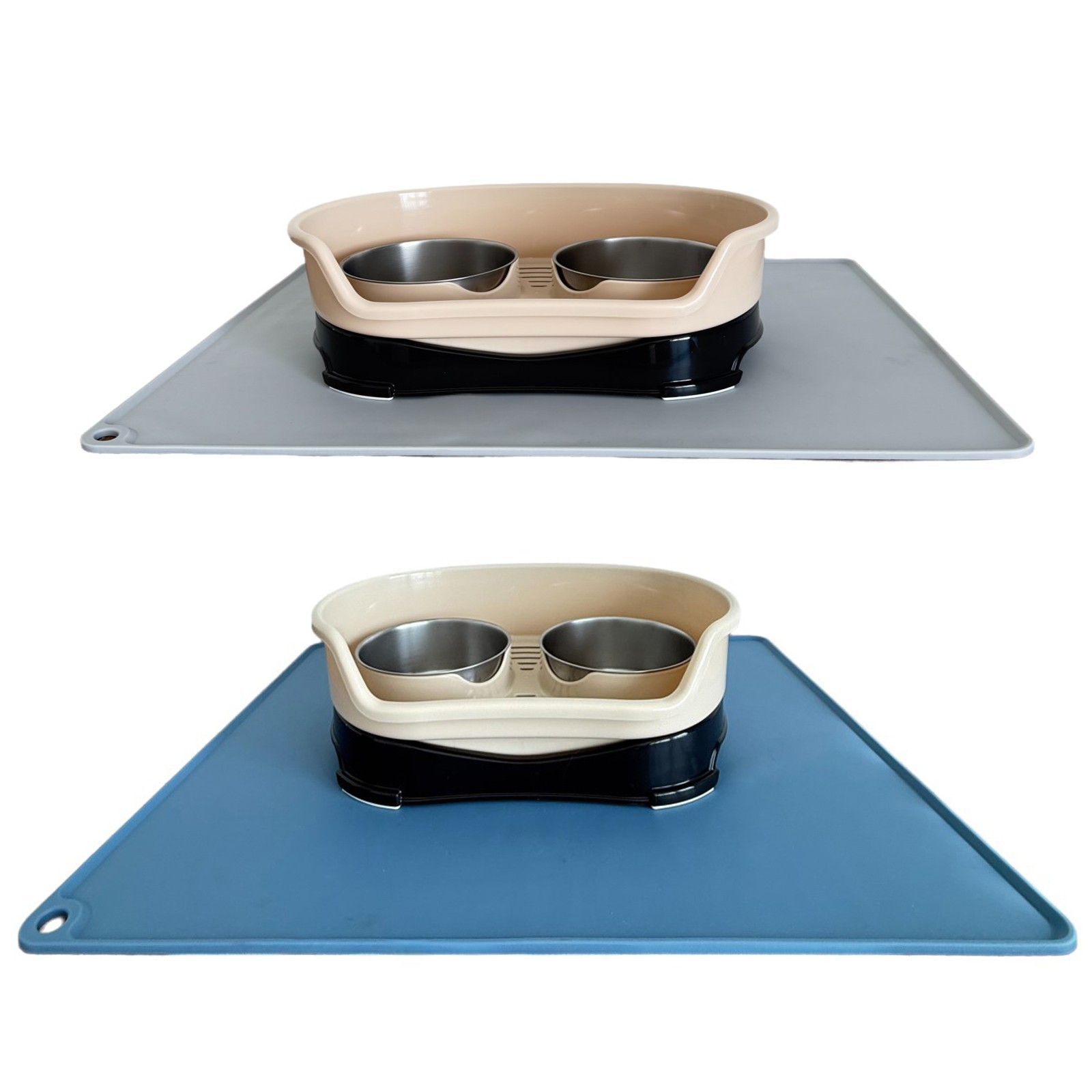 Elevated Base Dog Bowl Cat Bowl No Spill Raised Dog Food Water Bowl Protect Neck