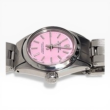 Rolex Oyster Perpetual Ladies 26 mm Steel Candy Pink Dial Watch 6618 Circa 1963 6