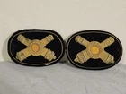 Civil War Artillery Officer Crossed Cannon Embroidered Hat Insignia 3 Inch Lot