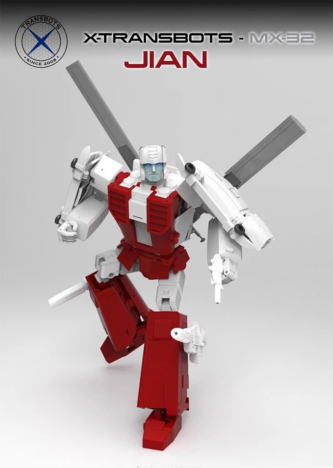 X-Transbots Blades MX-32 MX32 Air Support JIAN G1 Defensor Helicopter Figure - Image 2 of 4