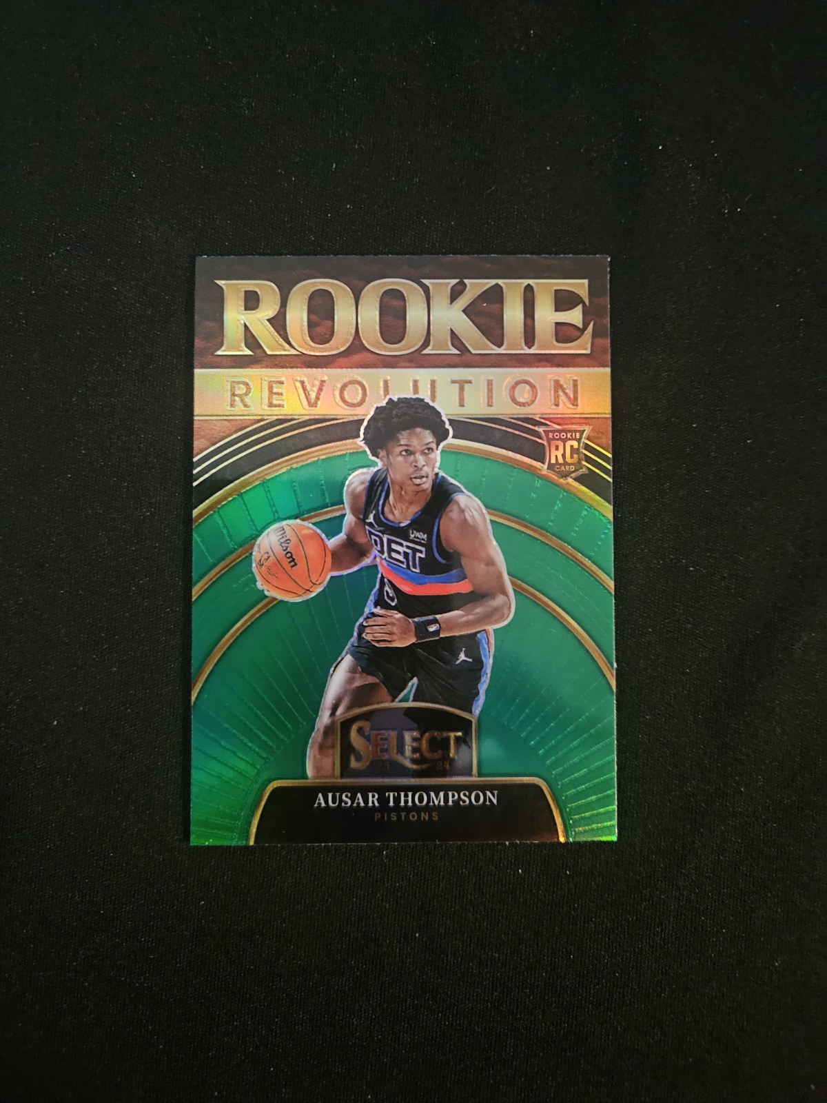 2023-24 Panini Select - Rookie Revolution Amen Thompson #14 Green Prizm (RC)