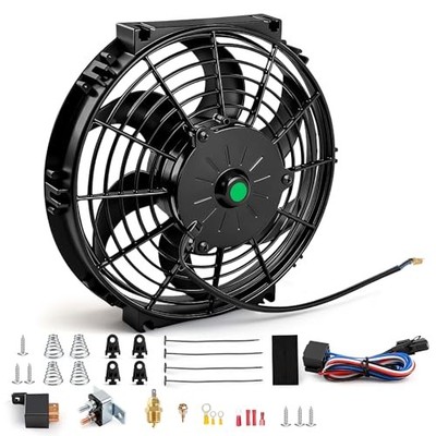 10 inch Slim Fan Push Pull Electric Radiator Cooling Fan 12V 80W with 10 Inch