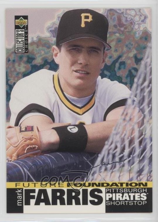 1995 Collector's Choice Silver Foil Signature Mark Farris #41 Rookie RC 0qr0