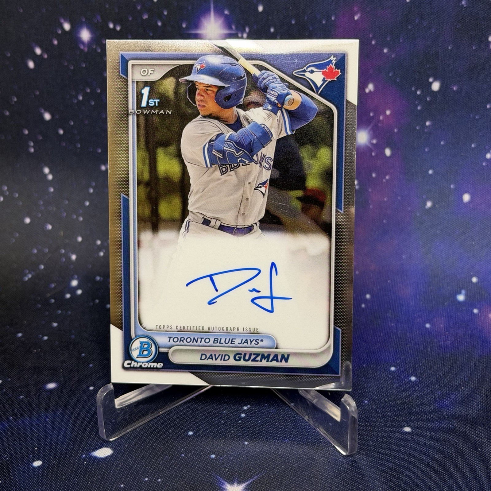 2024 Bowman #CPA-DGN David Guzman Chrome Prospect Autographs Toronto Blue Jays