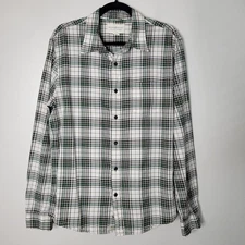 Denim & Supply R.L. L Plaid Long Sleeve 1-Pocket Button Front Shirt