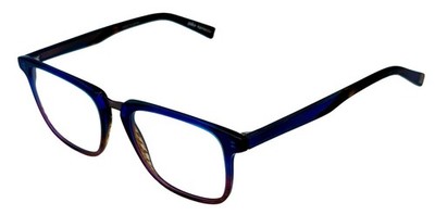 John Varvatos Plastic Rectangle Mens Navy Gradient Eyewear Frame V373  54mm