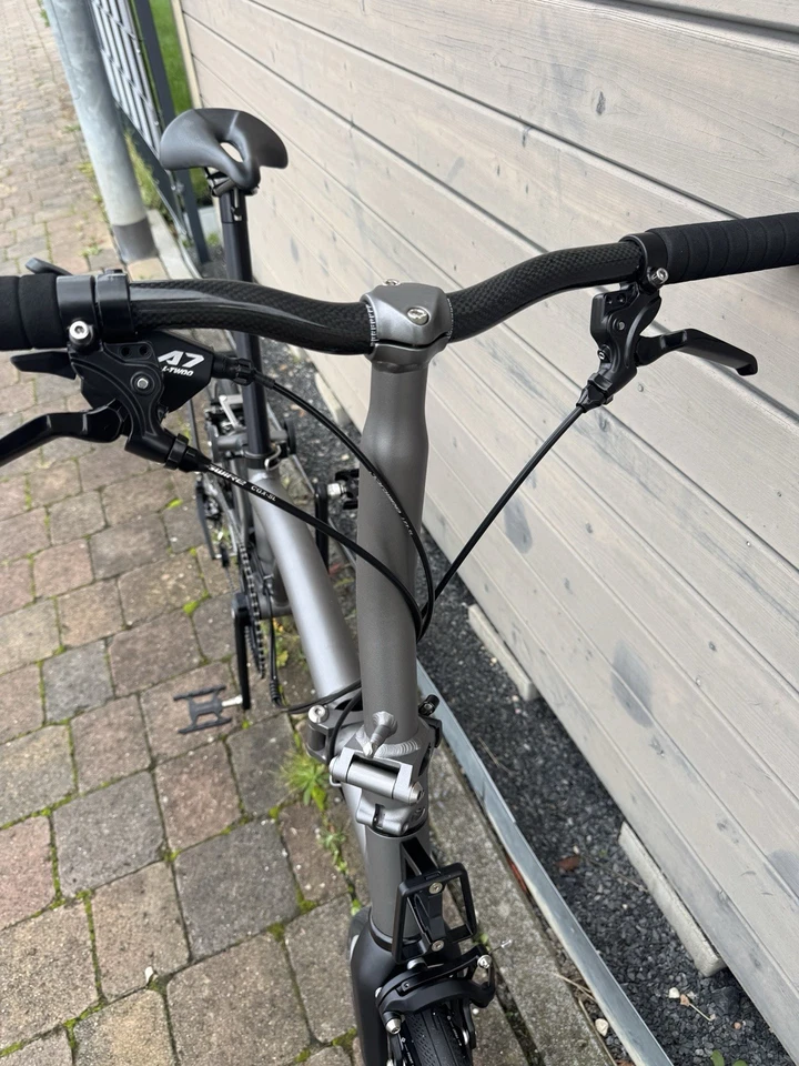 Aceoffix C5 Trifold 5 Speed Alu Klapprad Faltrad Mini Fahrrad Brompton Clone - Bild 2 von 4