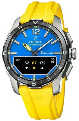 Festina Connected D Hybrid-Smartwatch (44 Mm) Blaues Integriertes F23000/8 Uhr