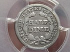 1848 P Seated Liberty Half Dime- PCGS Certified, Large Date, Good Details — photo 5