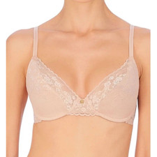 Natori Cherry Blossom Push Up Bra Women's 32DD Cameo Rose Convertible DDR2091