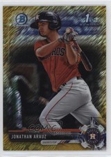 2017 Bowman Chrome Prospects Gold Shimmer Refractor 42/50 Jonathan Arauz 02vq